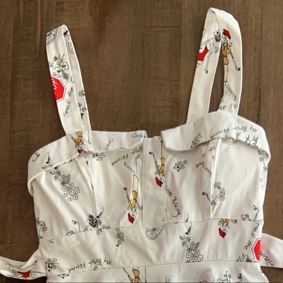 Varga Pin Up Marilyn Dress Size Small with a Print - Picture 6 of 6